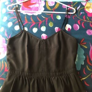 JCrew Spaghetti Strap Black Dress